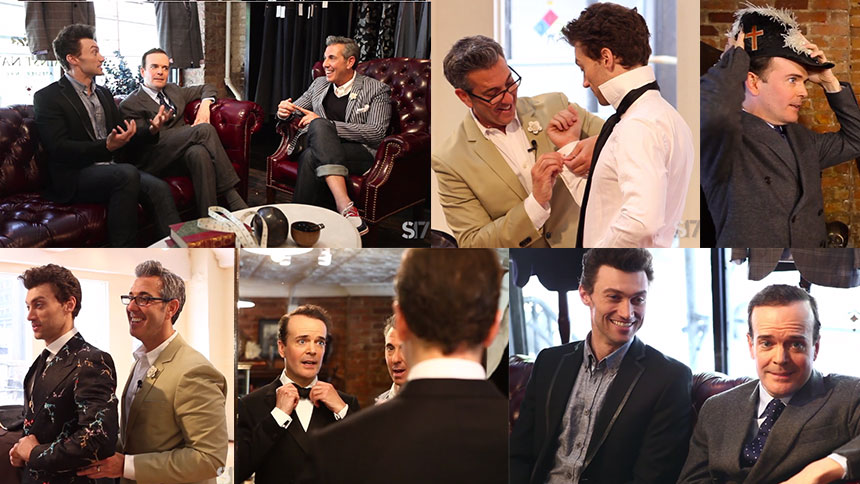 Watch Bryce Pinkham & Jefferson Mays Get Suited Up with G...