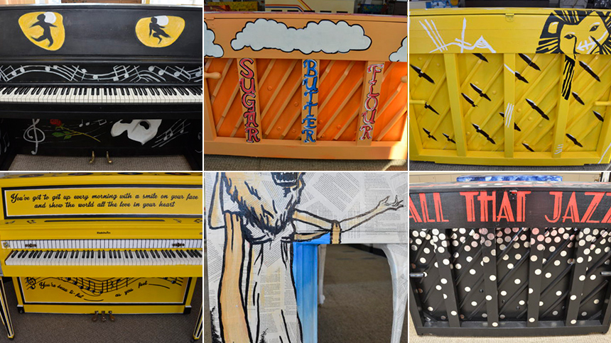 Photo Preview: Broadway Shows Create Colorful New Pianos ...