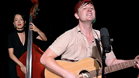 Broadway Unplugged: Smokey Joe's Cafe Star Max Sangerman Rocks Out to "Ruby Baby"