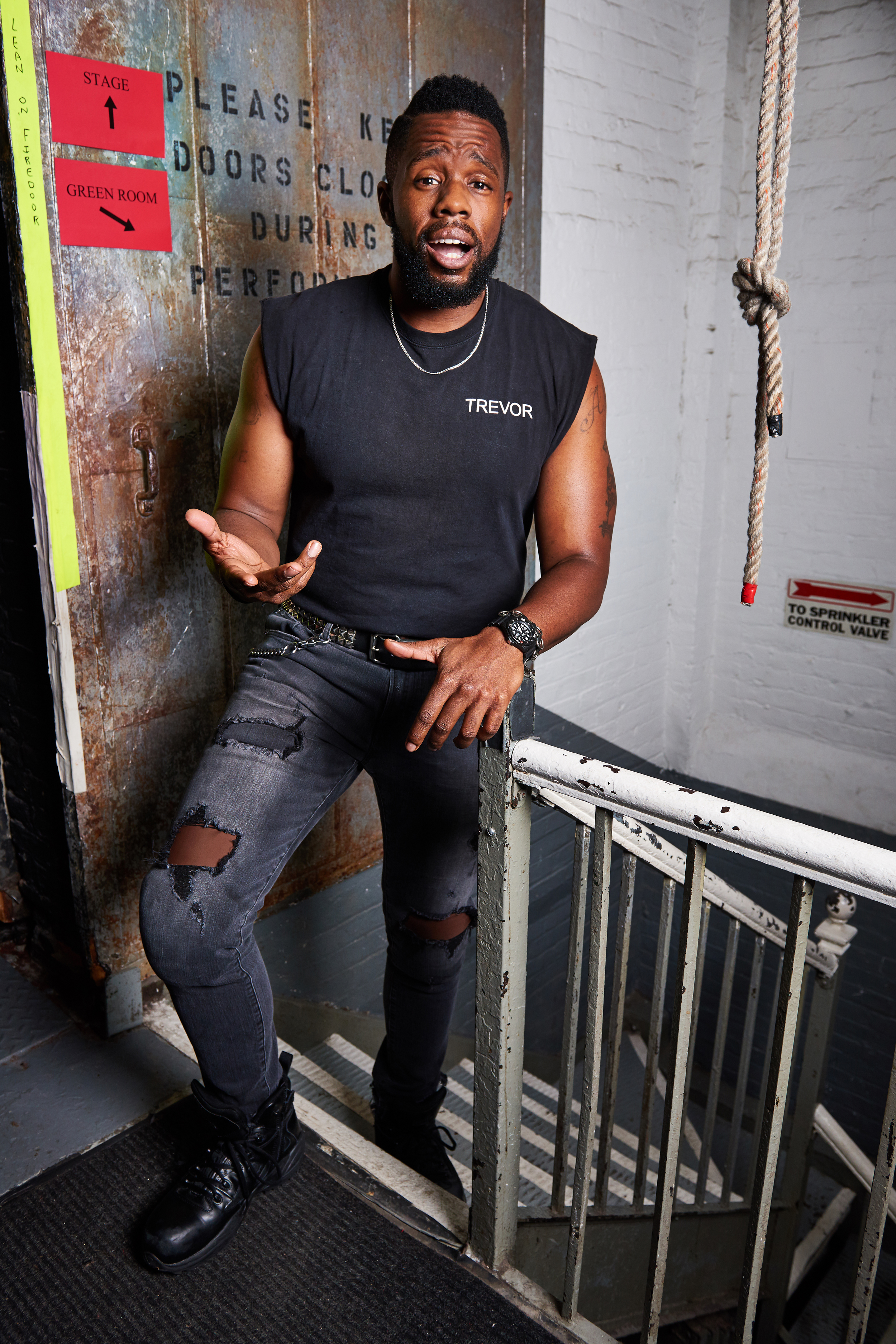 Akron Watson- The Play That Goes Wrong- Broadway