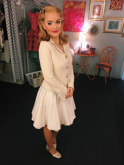 Amanda Jane Cooper- Glinda- Wicked- Broadway- Musical- Costumes- Shiz