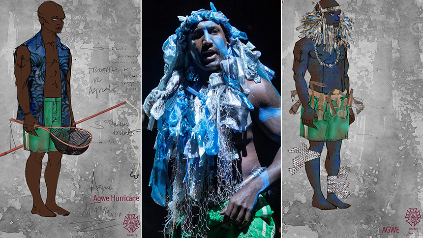 Once On This Island- Gods Costumes Revival- Clint Ramos-Interview- Agwe- Quentin Earl