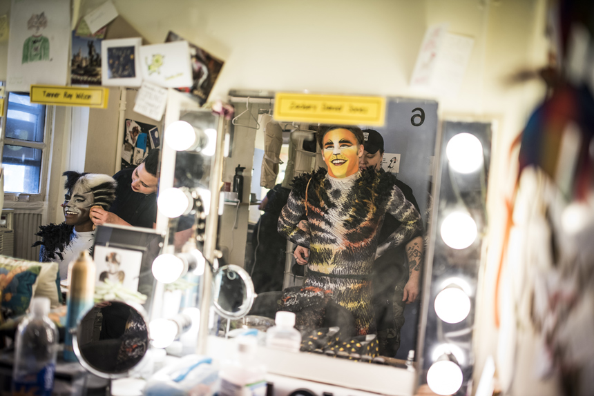 Cats- Broadway- Revival- Backstage- Ahmad Simmons and Zachary Daniel Jones