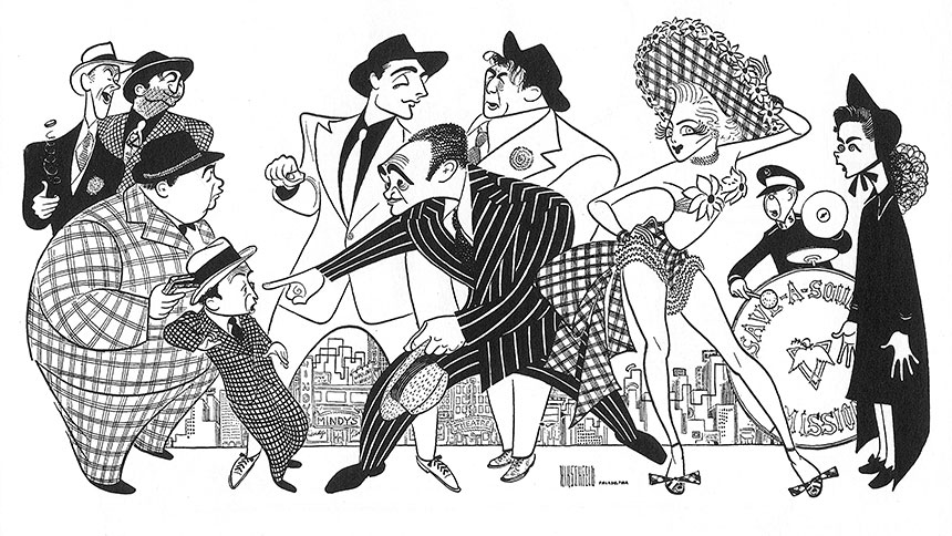 Al Hirschfeld- Guys & Dolls