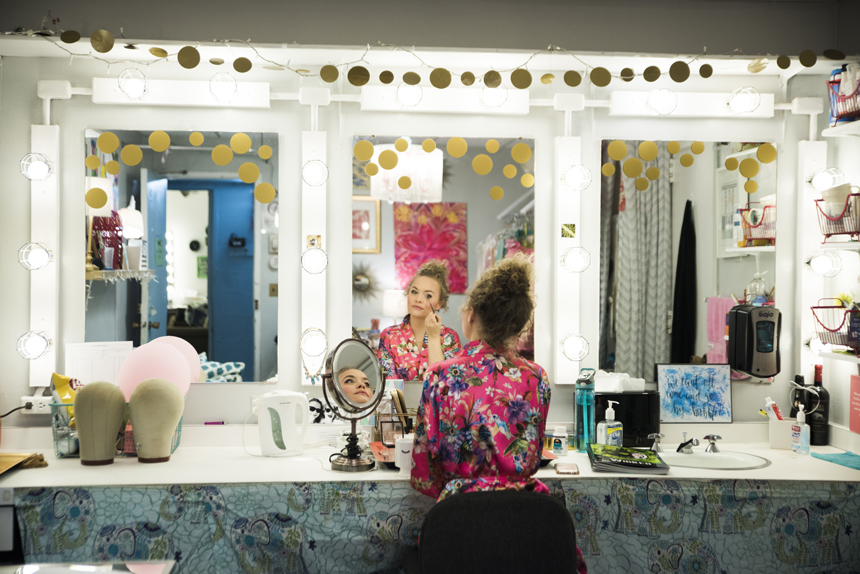 Amanda Jane Cooper- Glinda- Wicked- Broadway- Musical- Backstage
