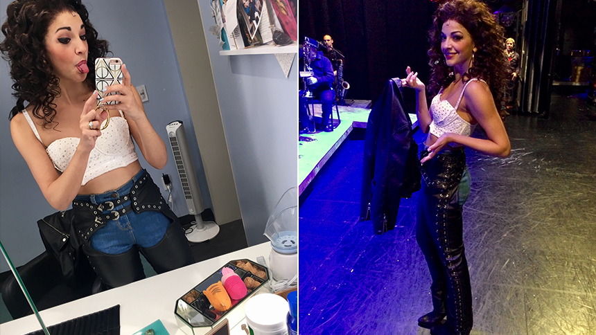 Ana Villafañe- On Your Feet- Backstage- Costumes