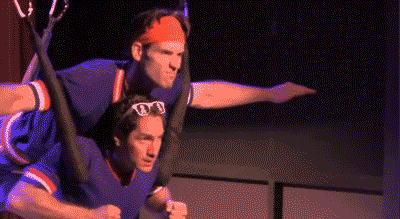 John Behlmann - GIF- Trapeze- Fight of Flight