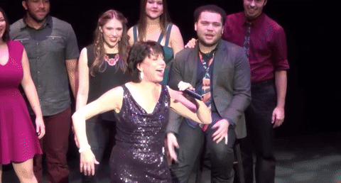 Beth Leavel - As We Stumble Along- GIF- Singing