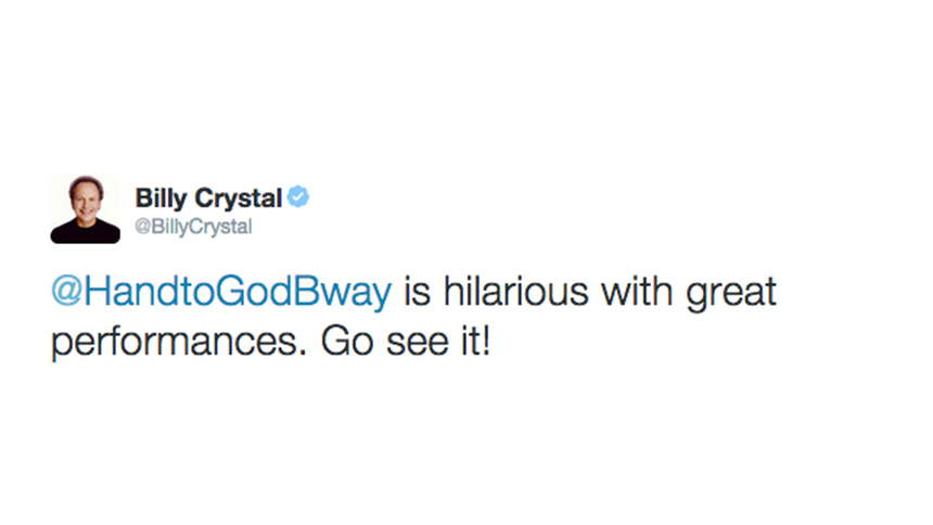 Billy Crystal- Hand to God- Broadway