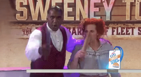 Carolee Carmello- Sweeney Todd- Mrs. Lovett- GIF- Norm Lewis