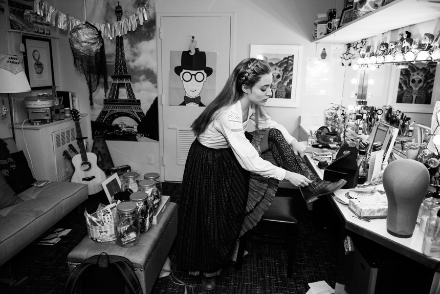 Christy Altomare- Anastasia - Musical- Broadway- Backstage- Dressing Room