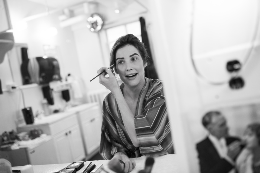 Present Laughter- Broadway- Cobie Smulder- Backstage