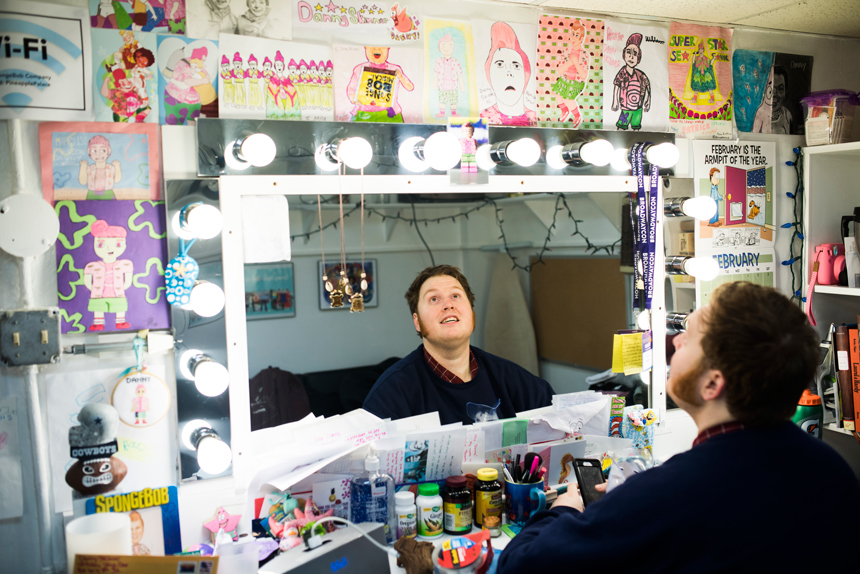 Spongebob Squarepants - Musical- Broadway-Backstage- Danny Skinner