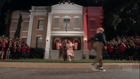 Grease Live- Didi Conn- Barry Pearl- Jacket- Original- GIF