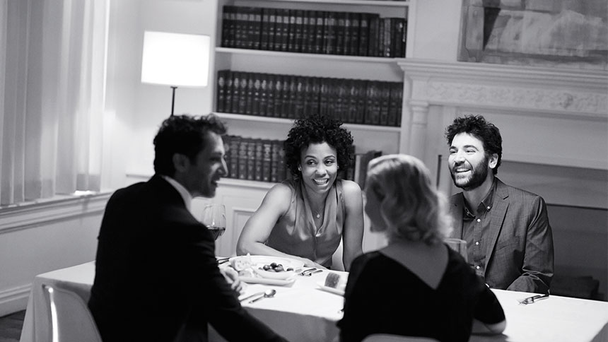 Disgraced- Broadway- Josh Radnor- Karen Pittman- Cast- Gretchen Mol- Hari Dhillon