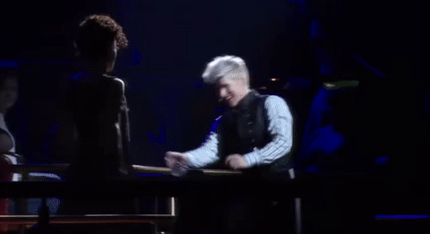 The Duel Great Comet GIF Lucas Steele Amber Gray