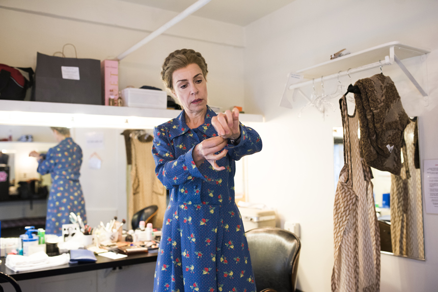 Present Laughter- Broadway- Ellen Harvey- Backstage- Susan Hilferty