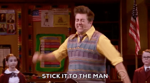 Eric Petersen GIF- School of Rock GIF- Stick it to the man GIF