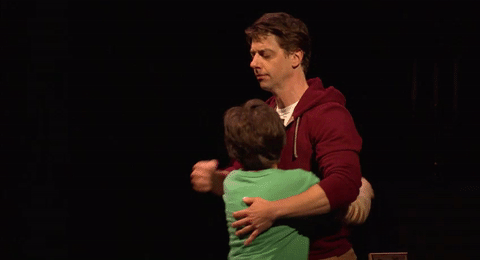 Falsettos GIF- Broadway- Christian Borle GIF- Hug GIF