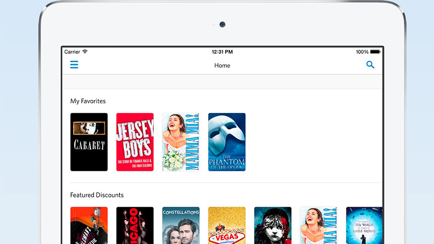 BroadwayBox App- Favorites
