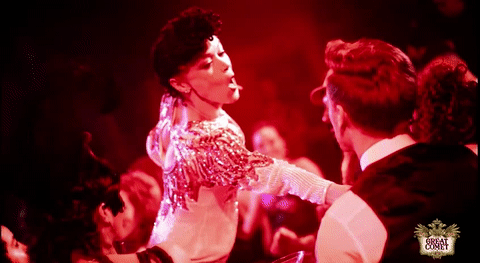 Amber Gray- Great Comet- GIF- Flirting