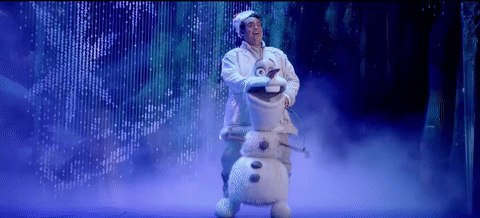 Frozen GIF- Broadway Musical- Olaf GIF- Greg Hildreth GIF