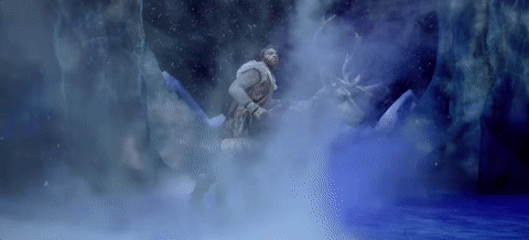 Frozen GIF- Broadway Musical-Sven GIF- Jelani Alladin GIF-