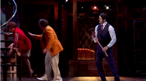 David Furr GIF- Noises OFf GIF- Broadway