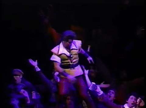 Beauty and the Beast GIF- Broadway GIF- Gaston GIF- Chugging GIF