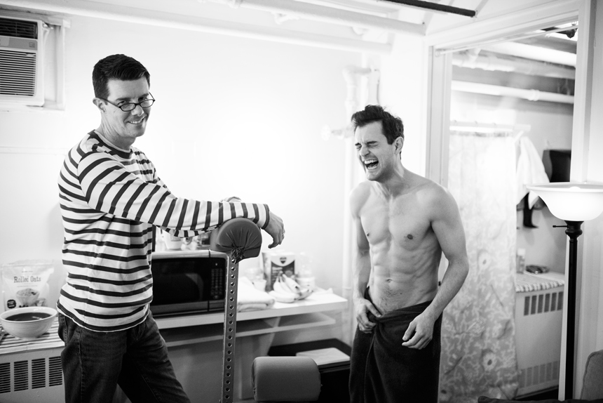Spongebob Squarepants - Musical- Broadway-Backstage- Gavin Lee- Squidward- Wes Taylor