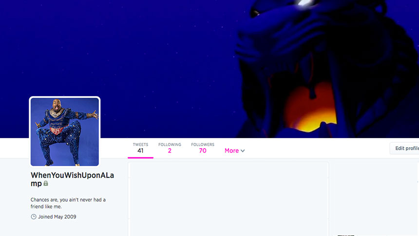 Aladdin Twitter