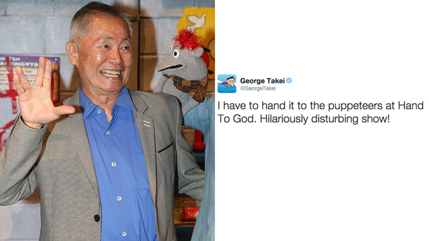 George Takei- Hand to God- Broadway