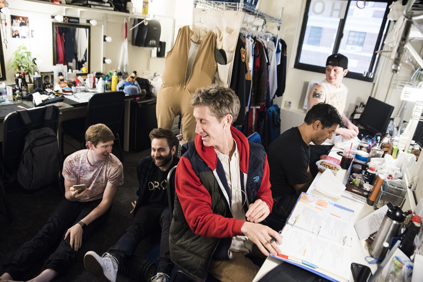 Groundhog Day- Broadway- Musical-Mens Dressing Room