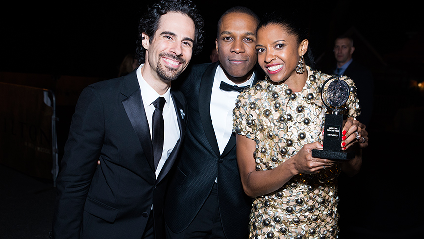 Hamilton- Tony Awards- Leslie Odom Jr- Renee Elise Goldsberry- Alex Lacamoire