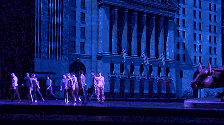 Rockettes GIF- Heart and Lights- Wall Street