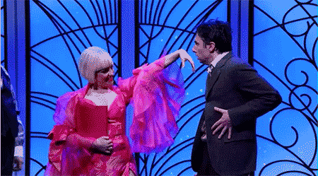 Helene Yorke- Bullets Over Broadway- Zach Braff- GIF