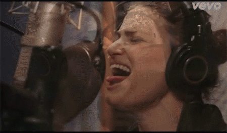 Idina Menzel- If/Then-GIF-Broadway- Tongue