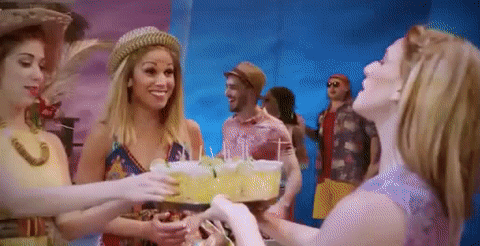 Escape to Margaritaville GIF- Cast- Shots