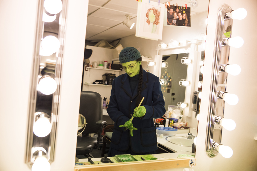Jackie Burns- Elphaba- Wicked- Broadway- Musical- Backstage
