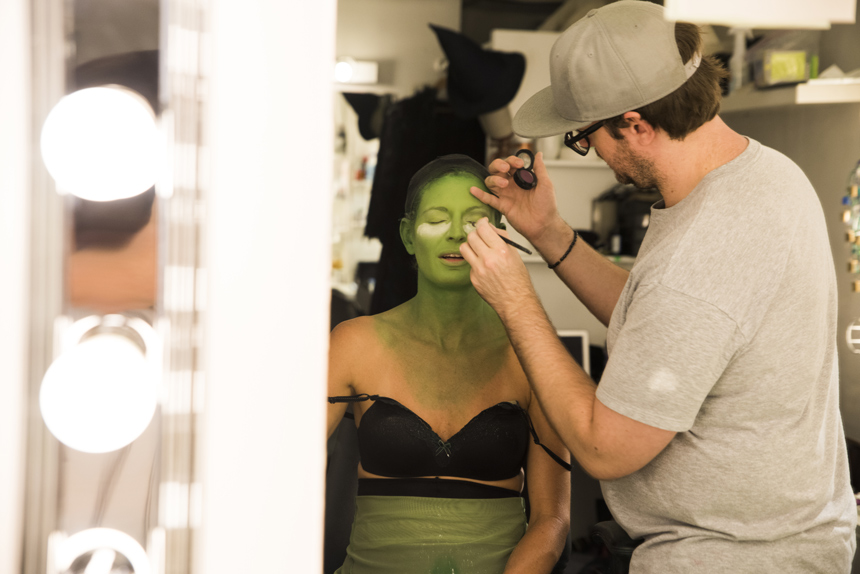 Jackie Burns- Elphaba- Wicked- Broadway- Musical- Backstage