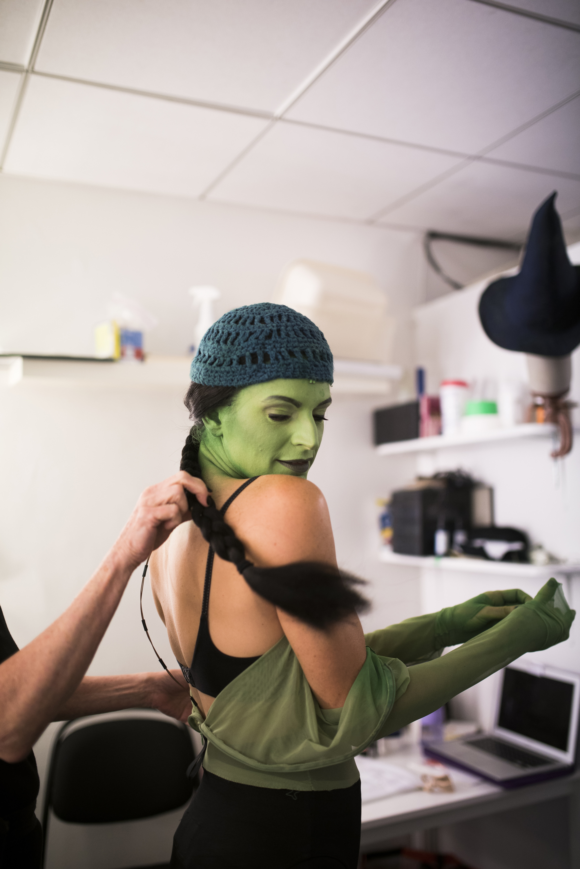 Jackie Burns- Elphaba- Wicked- Broadway- Musical- Backstage