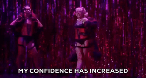 Haley Flaherty GIF- Rocky Horror GIF- My confidence has increased gif