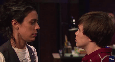 Fun Home GIF- Lesbian Kiss GIF- Roberta Colindrez GIF- Emily Skeggs GIF-