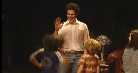 Joel Perez GIF- Fun Home GIF- High Five GIF