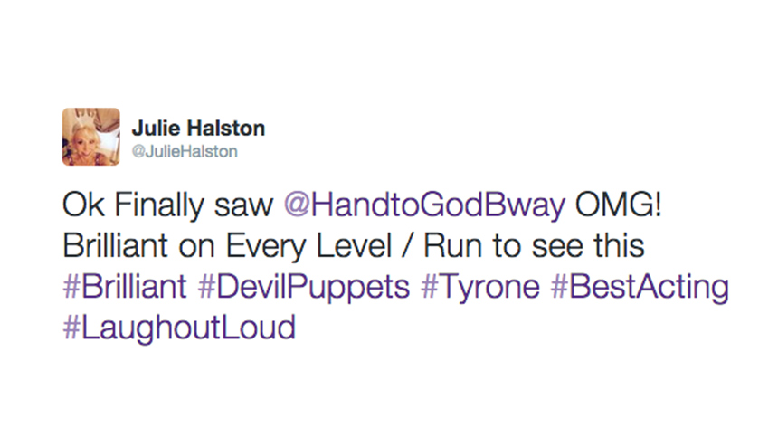 Julie Halston- Hand to God- Broadway
