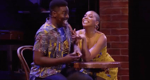 Kyle Taylor Parker GIF- Smokey Joe's Cafe Revival GIF Musical Broadway- Dionne Figgins