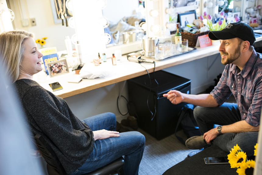 Come From Away- Broadway- Backstage- Geno Carr- Kendra Kassebaum