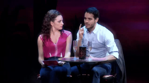 Ektor Rivera GIF- On Your Feet GIF- Ana Villafane GIF- Kiss