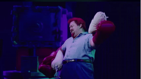 SpongeBob Squarepants GIF- Broadway- Musical- Brian Ray Norris GIF- Mr Krabs