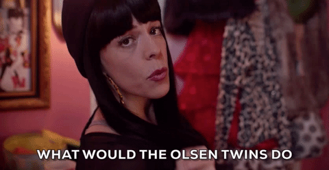 Leslie Kritzer GIF- Tacos for Hillary- What would the olsen twins do gif